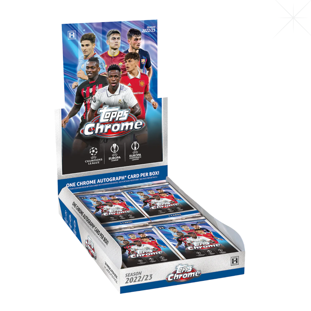 TOPPS CHROME UEFA CLUB COMPETITIONS HOBBY BOX 2022/2023