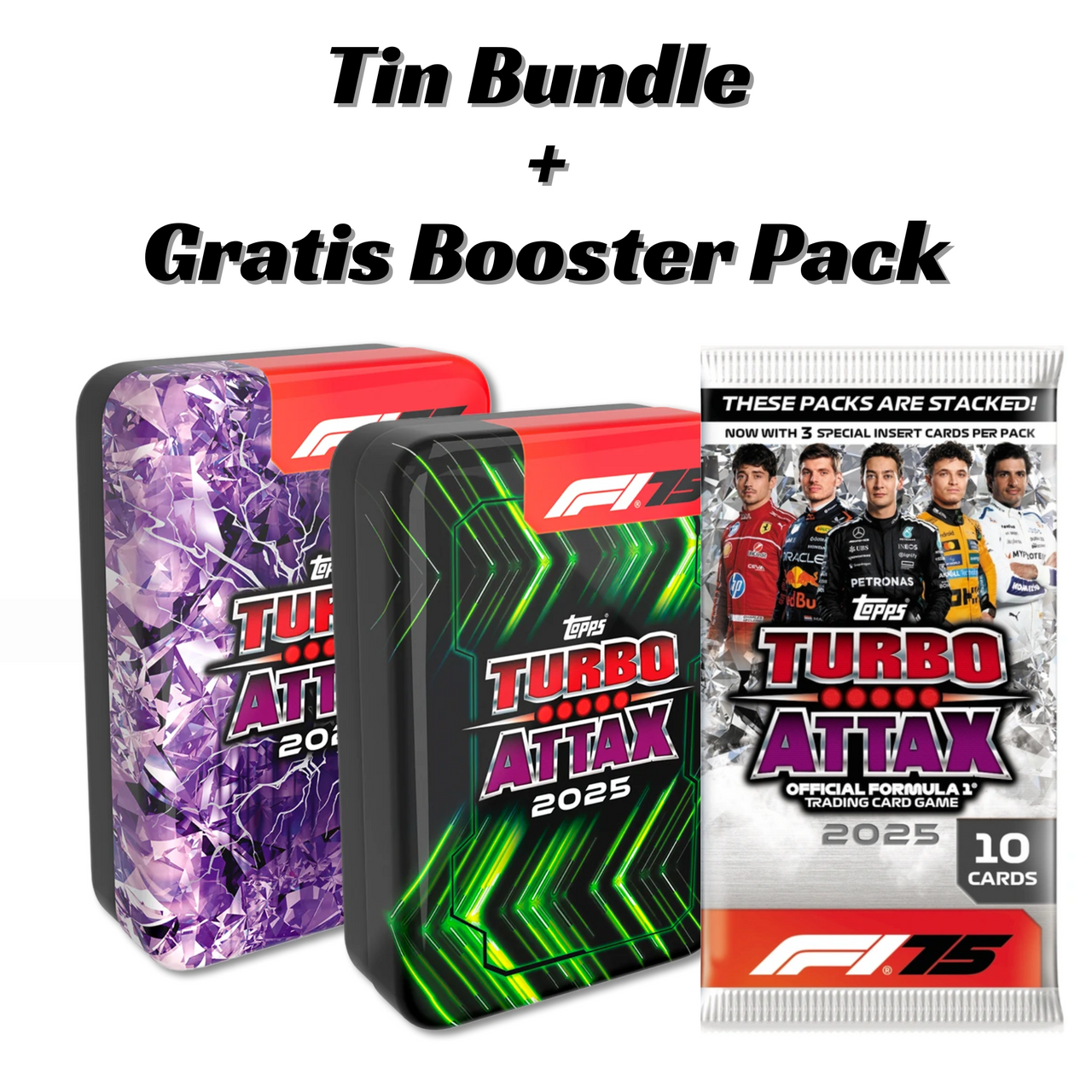 Topps Turbo Attax Formula 1® 2025 - Mega Tin XL card Bundle