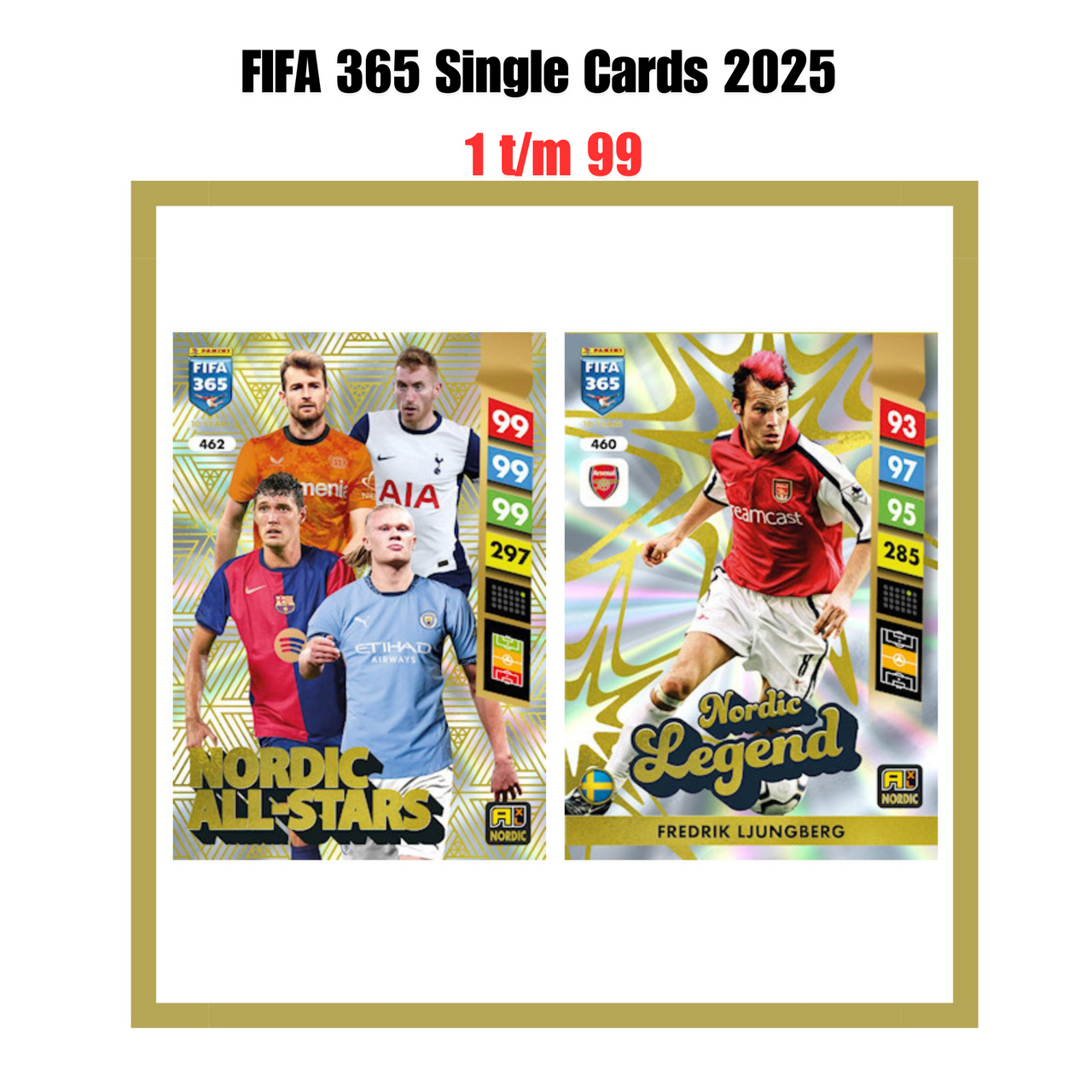 FIFA 365 Stickers 2025 - Single Cards
