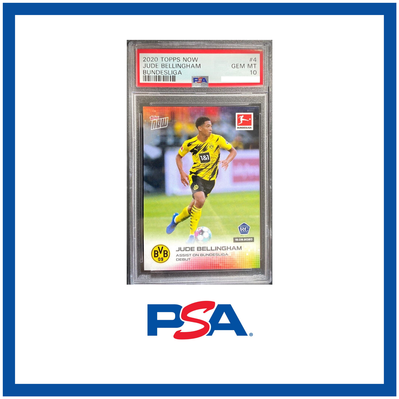 2020 Topps Now Jude Bellingham Bundesliga Rookie RC