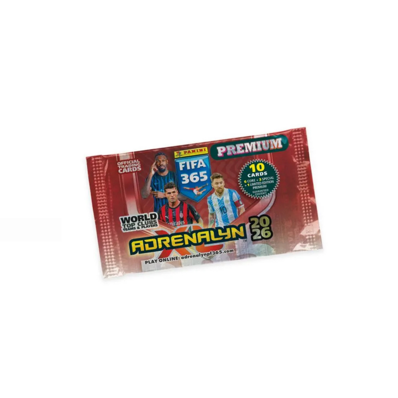FIFA 365 Adrenalyn XL 2026 Premium Pack – Panini (1 Booster met 10 Kaarten + Limited Edition)