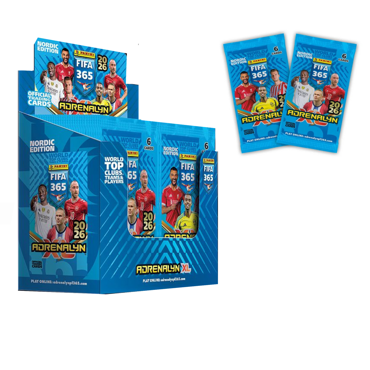FIFA 365 Adrenalyn XL 2026 Box – Panini 50 Packs Nordic