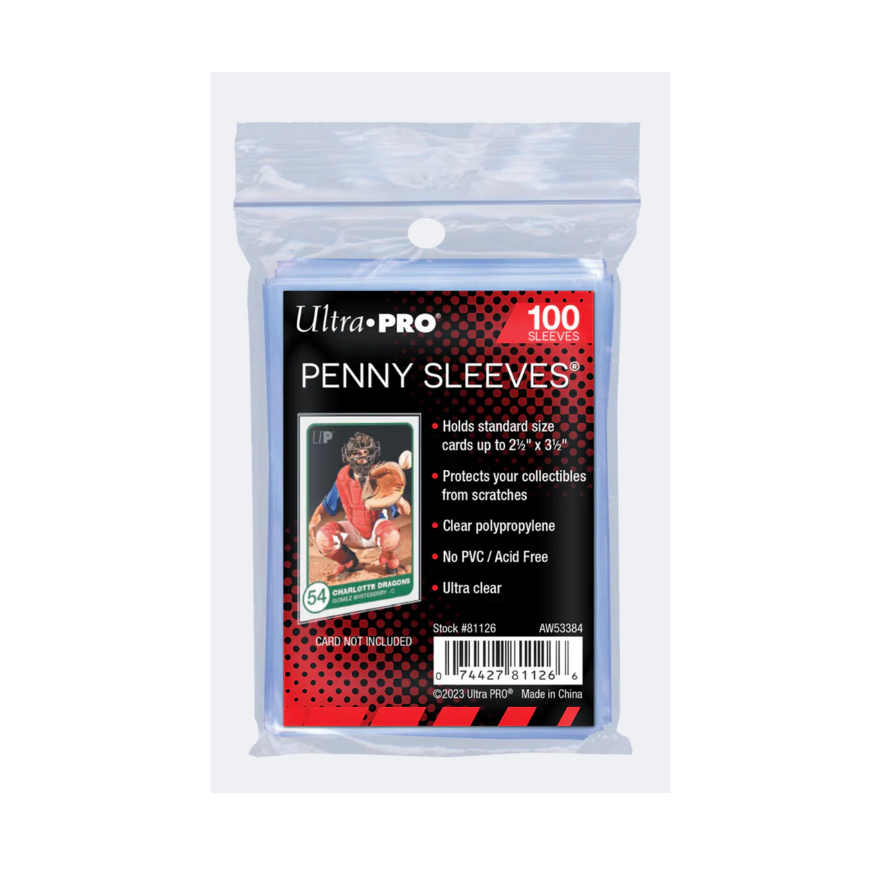 Free Gift: 2 Packs of 100 Ultra Pro Soft Card Sleeves!