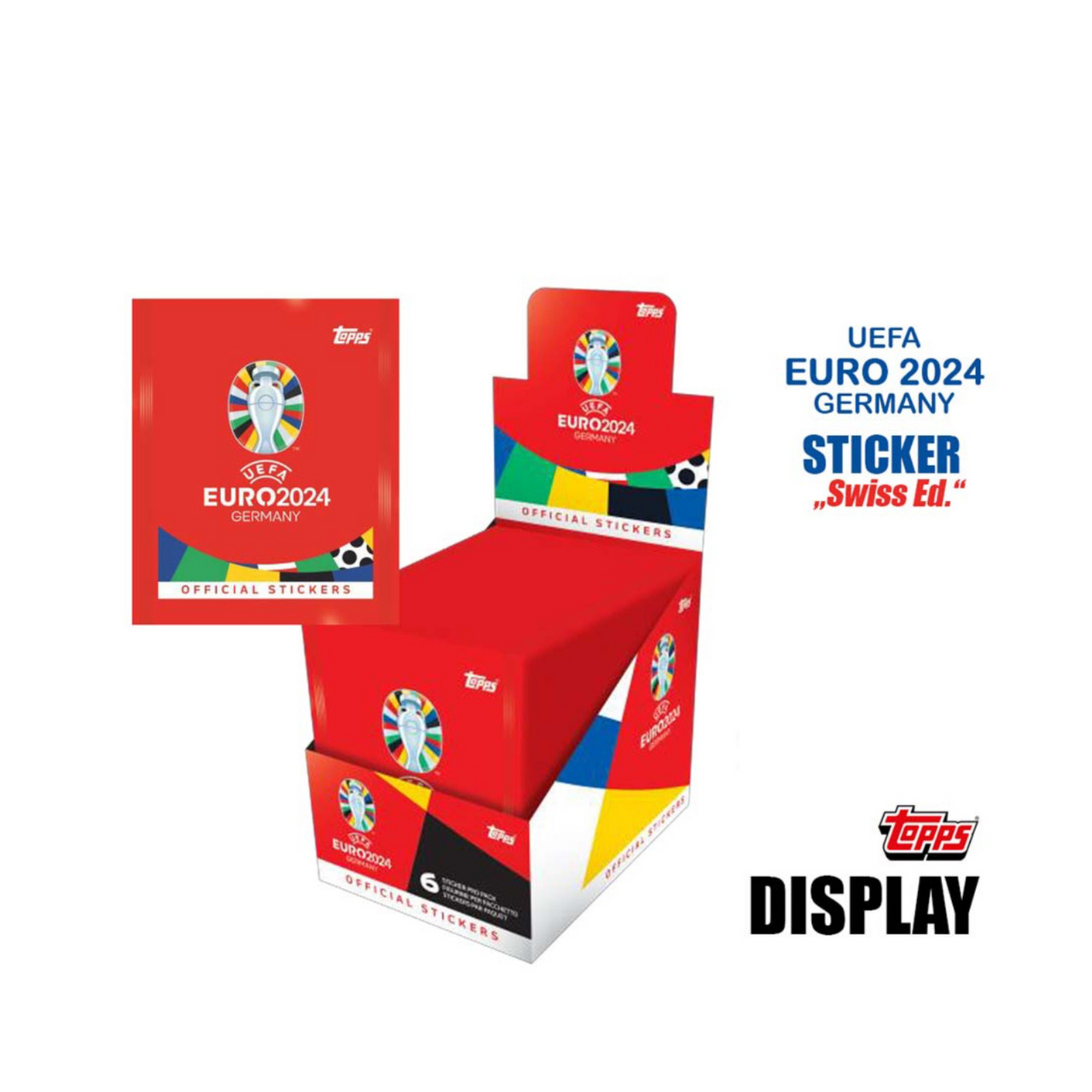 UEFA Euro 2024 Sticker Swiss Version - 100 packs