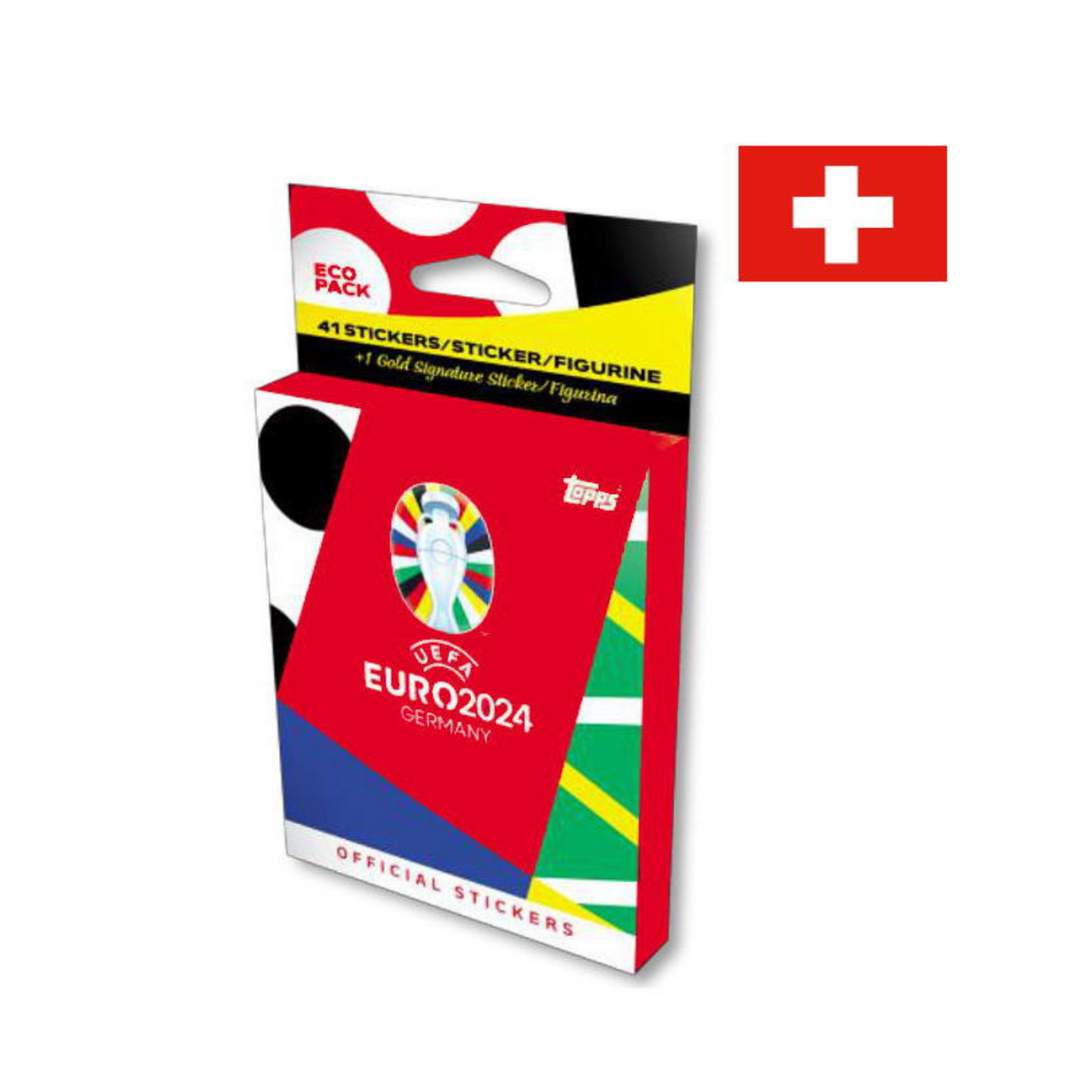 Topps EURO 2024 Sticker - Eco Pack - SWISS EDITION