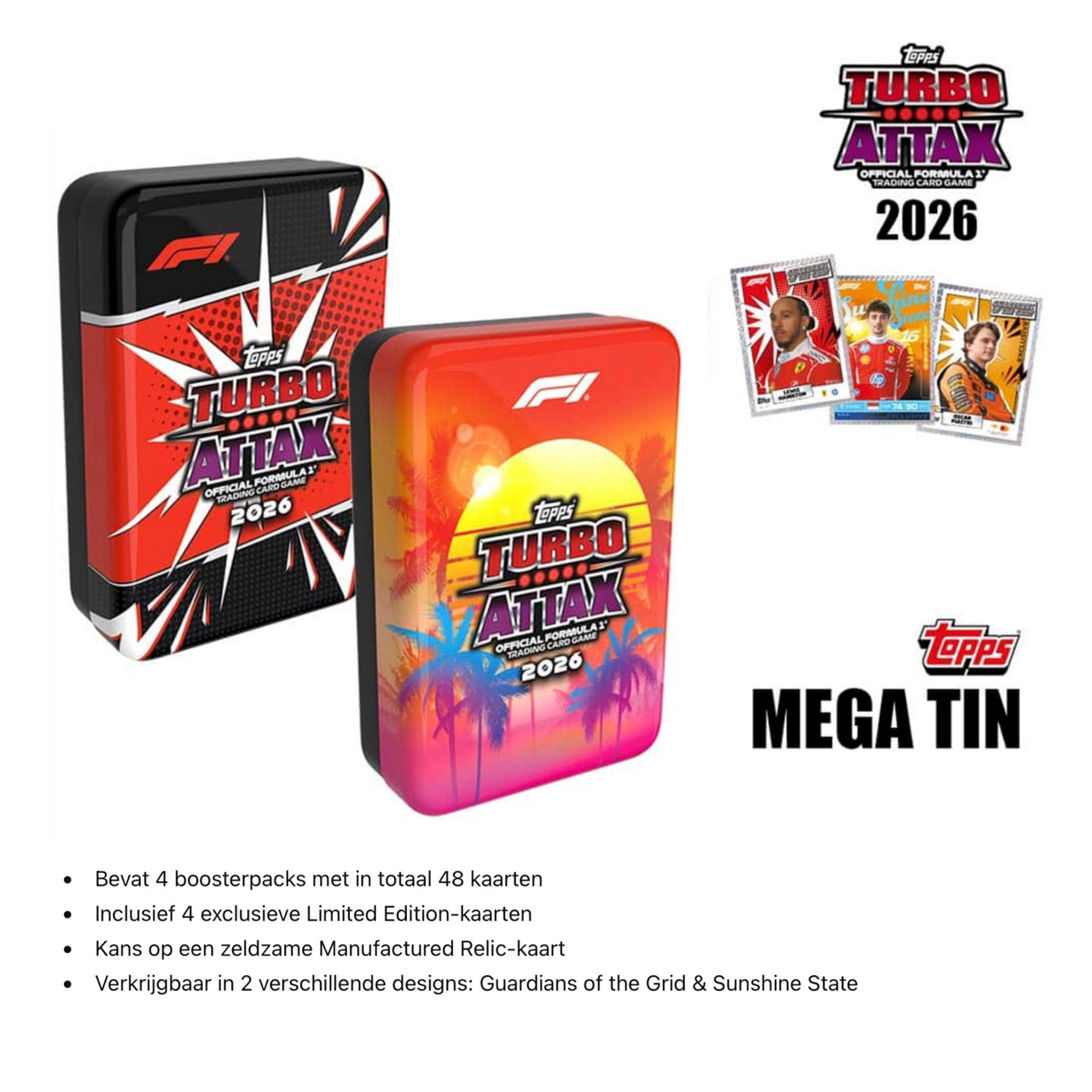 Topps Turbo Attax Formule 1 2026 Mega Tin