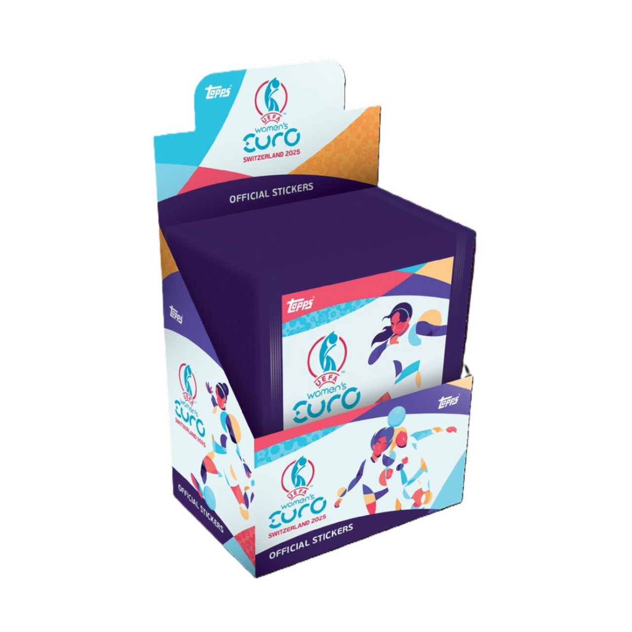 Topps UEFA Women’s Euro 2025 Sticker Display 50 Packs