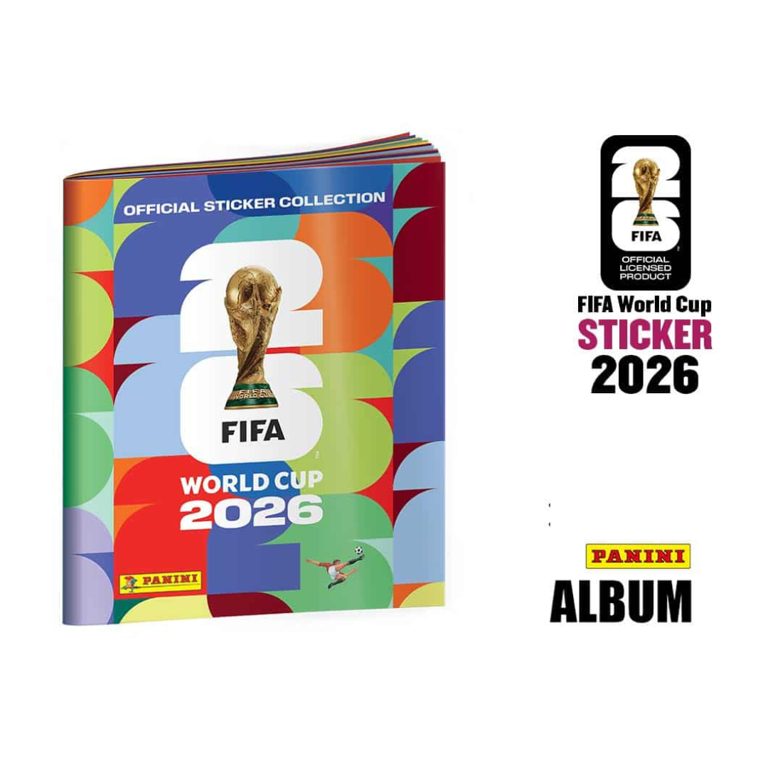 A World Cup 2026 Softcover Album + 6 Stickers – Officiële WK