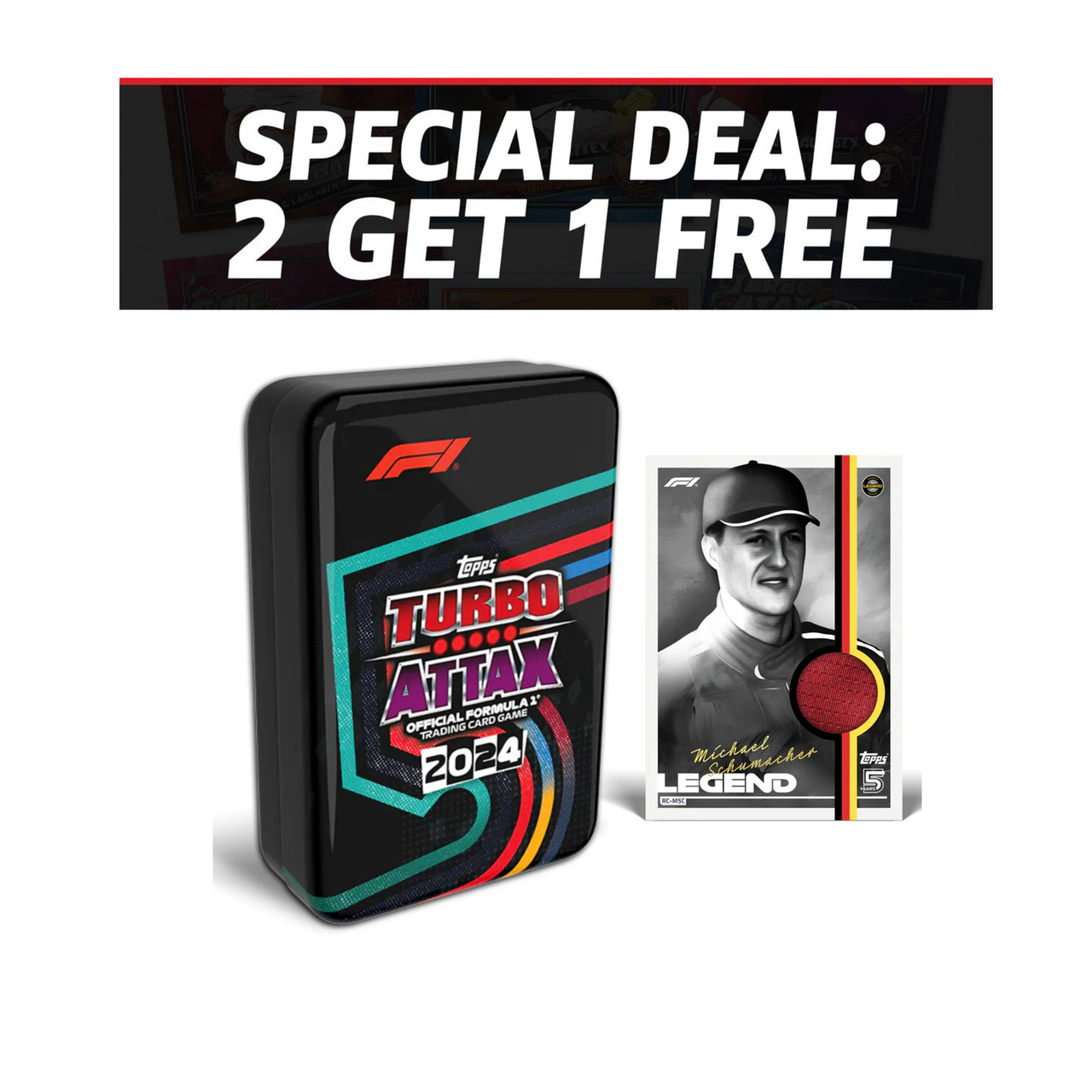 Actie: Koop 2 Black Tins Turbo Attax F1 & Ontvang 1 Gratis!