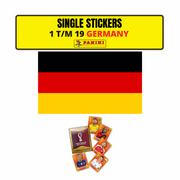 TEAM GERMANY SINGLE STICKERS - PANINI FIFIA QATAR 2022
