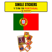 TEAM PORTUGAL SINGLE STICKERS - PANINI FIFIA QATAR 2022