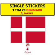 PANINI FIFIA WORLD CUP QATAR 2022 STICKER DENMARK DENEMARKEN