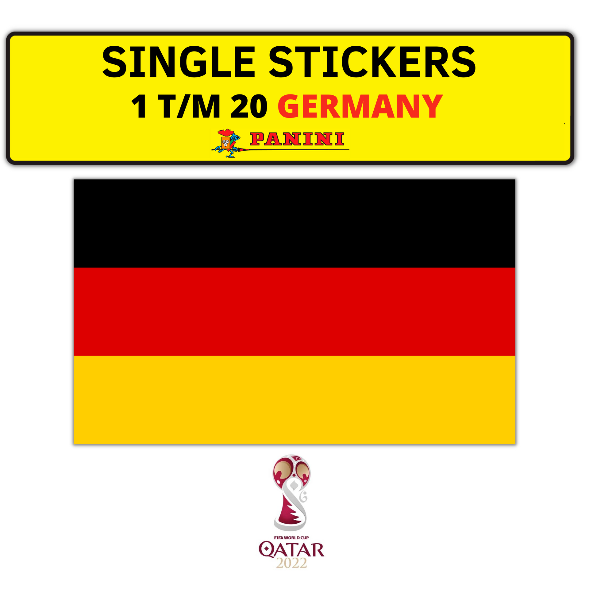 PANINI FIFIA WORLD CUP QATAR 2022 STICKERS GERMANY