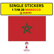 PANINI FIFIA WORLD CUP QATAR 2022 STICKERS MAROCCO